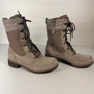 North Face Bridgerton Gray Suede Lace Up Boots Women's 7